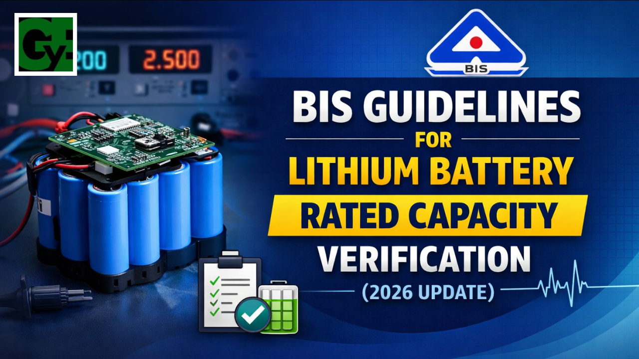 BIS Guidelines for Rated Capacity Verification of Lithium Batteries (2026 Update)